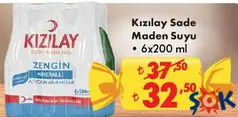 KIZILAY SADE MADEN SUYU 6X200 ML